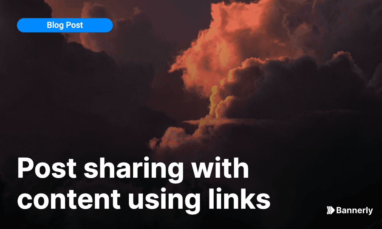 How to share a post with just a link?