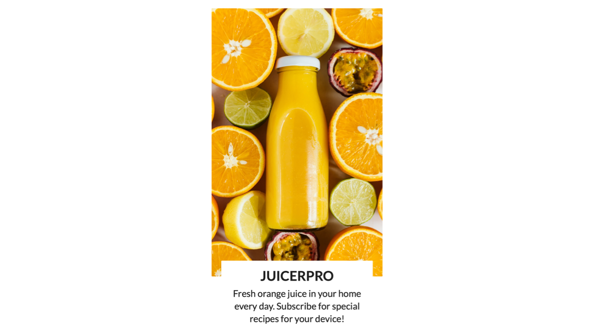 e-commerce juice image