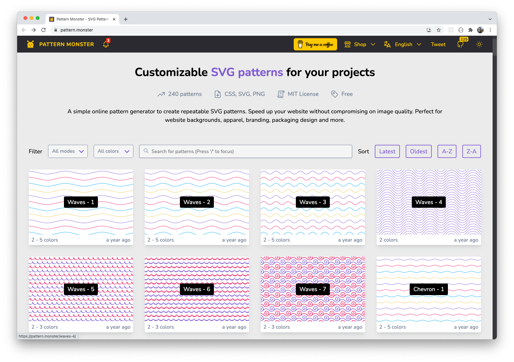 Pattern Monster - Svg Generator