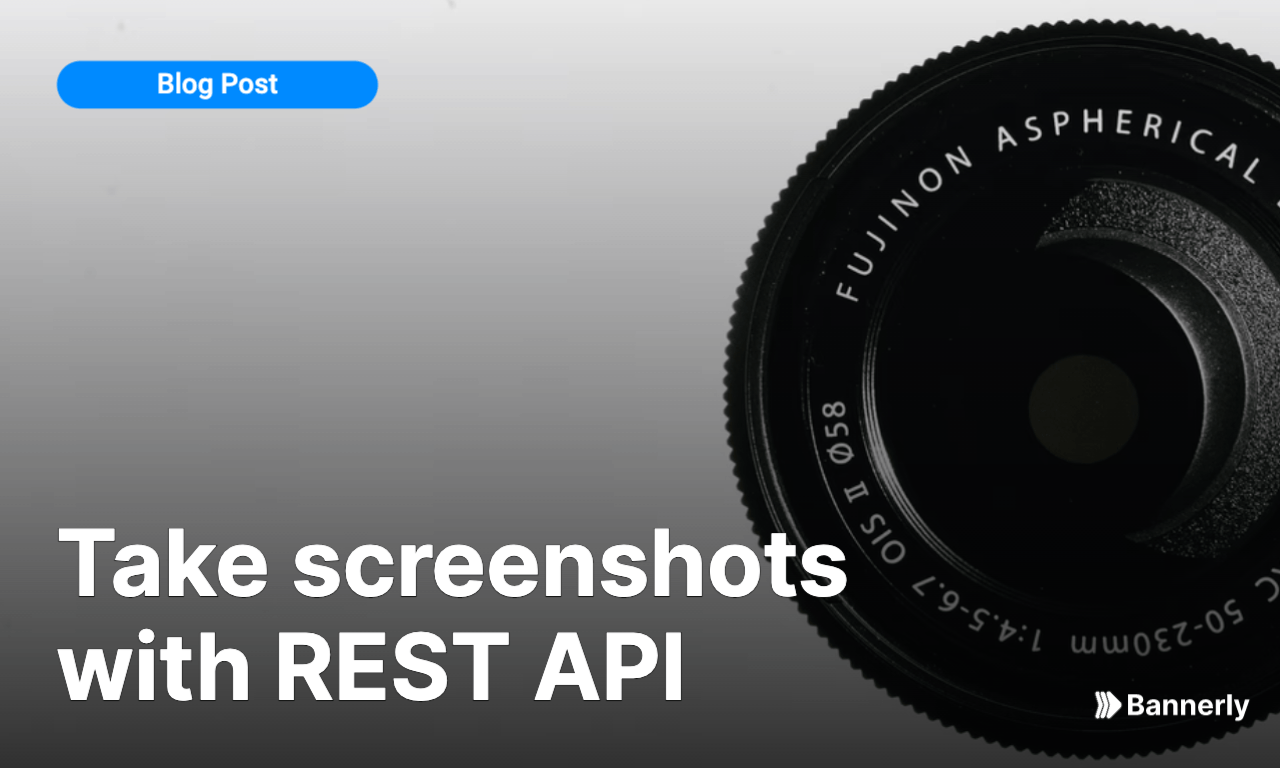 Taking screenshots using REST API
