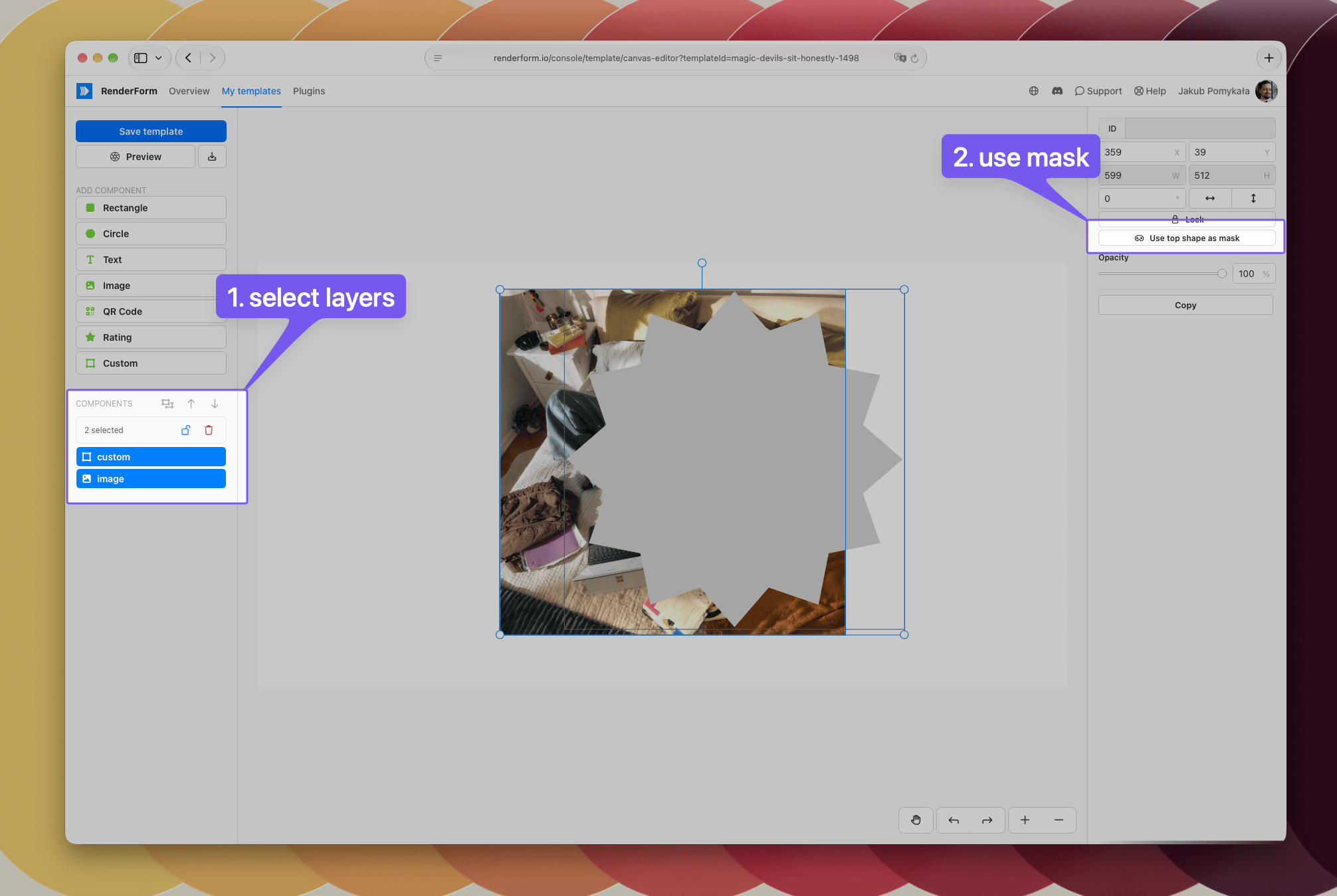 Select layers